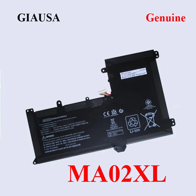 7 4 V 25WH MA02XL Аккумулятор для HP SlateBook 101 &quotX2 TPN-Q127 HSTNN-IB5B STNN-DB5B HSTNN-LB5B 721895-221 | Компьютеры