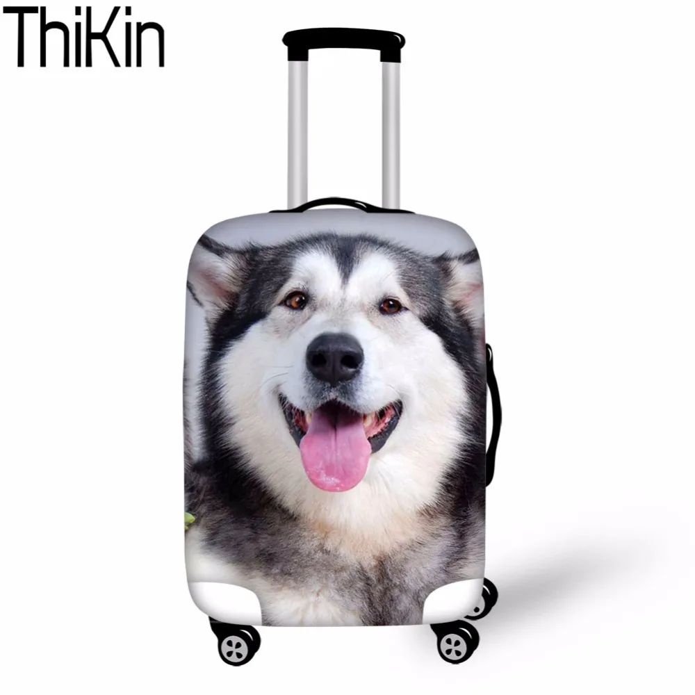 Hikin чехол для чемодана 3D Husky эластичный багажный Защитный Чехлы багажа против