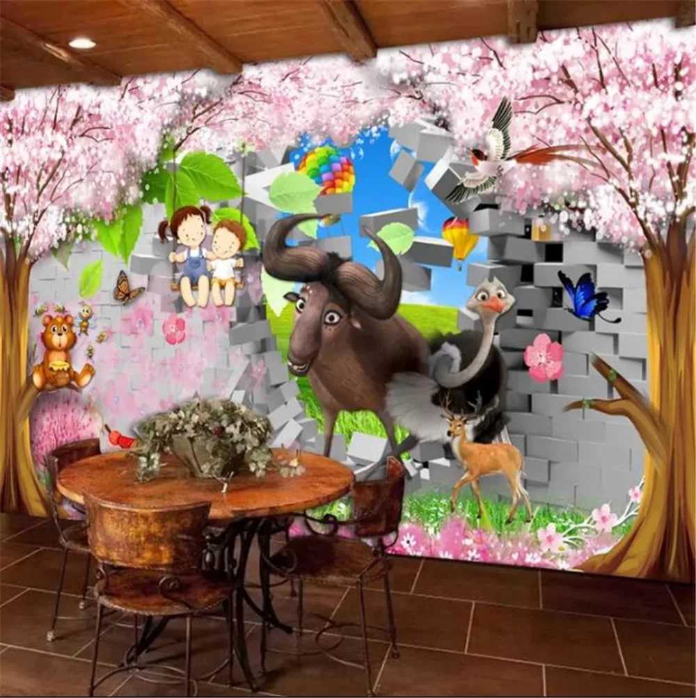 Фото Custom Photo 3d Wallpape 3D Animal Park Fantasy Forest Woods Children's Room Kids Mural Wallpaper Wall paper Обустройство дома Custom Photo 3d Wallpape 3D Animal Park Fantasy Forest Woods Children's Room Kids Mural Wallpaper Wall paper Обустройство дома