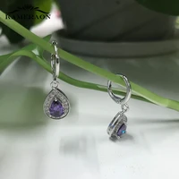 2019 korean style earrings with stones and crystals gift for woman austrian zircon bright jewelry glowing pendants earring