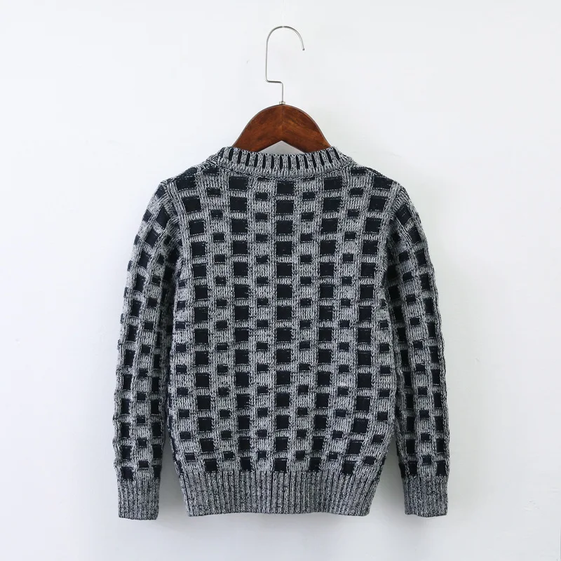 Лидер продаж 2017 года весенне осенний Детский свитер кардиган простой для