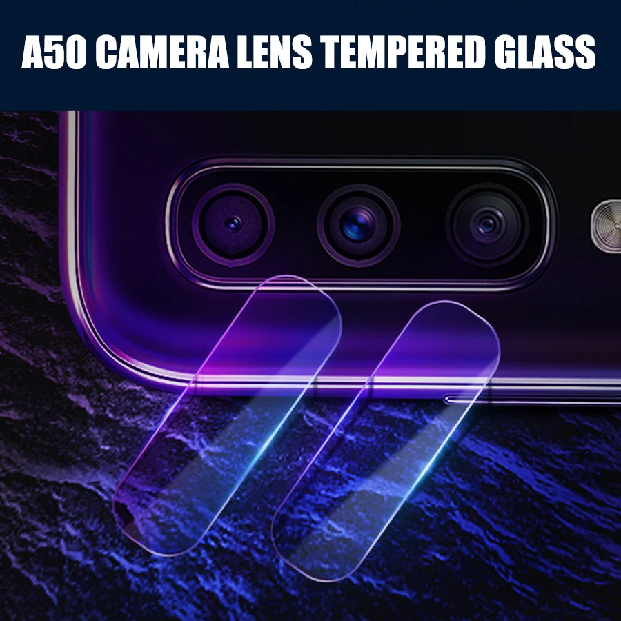 Закаленное стекло 2.5D для задней камеры Samsung Galaxy A50 A30 A70 A10 A20 A60 M10 M20 M30|Защитные