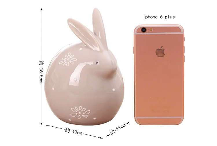 Копилка керамическая в виде кролика ягненка кошки|Копилки для денег| |