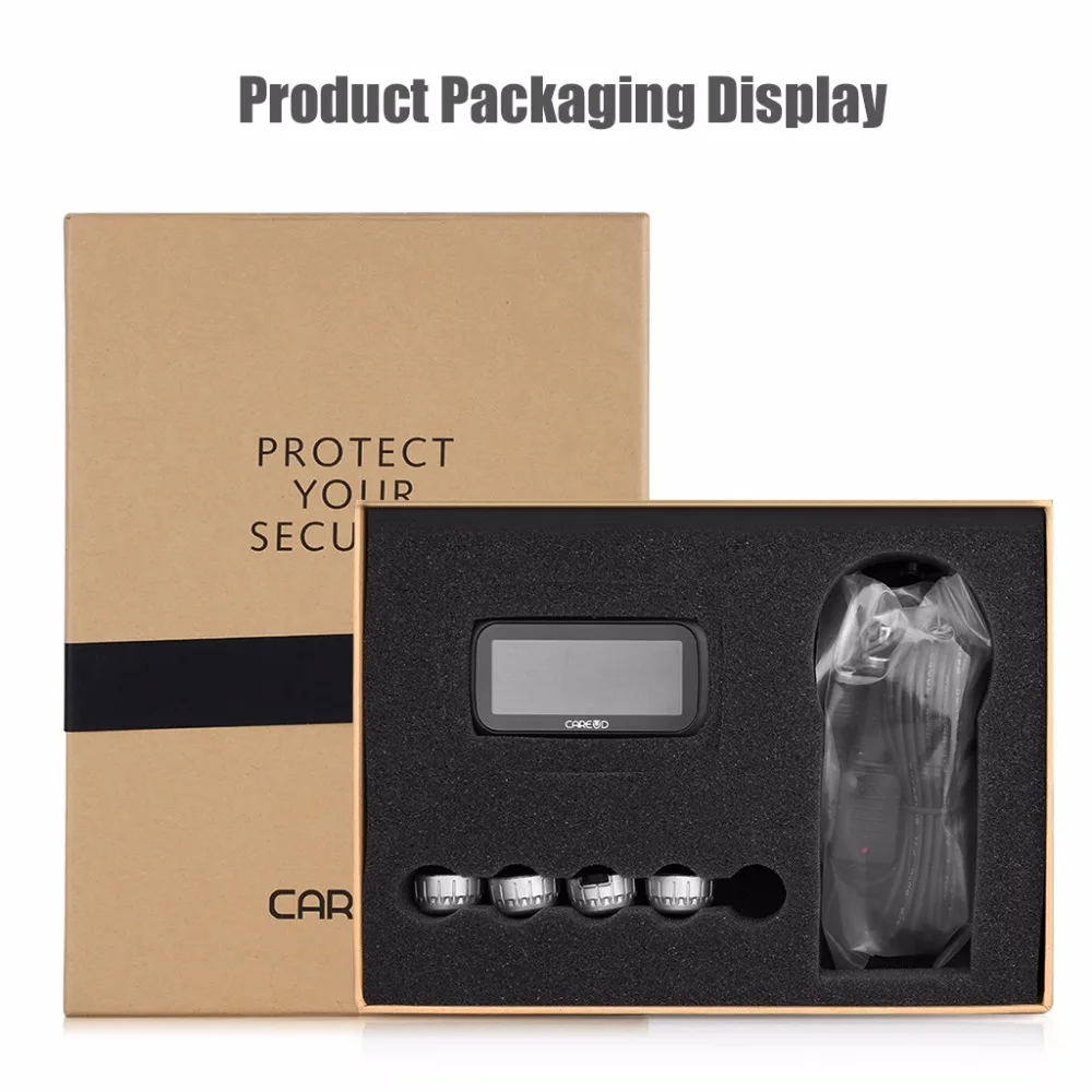 Универсальный автомобильный TPMS беспроводной шин давление мониторинга системы 4