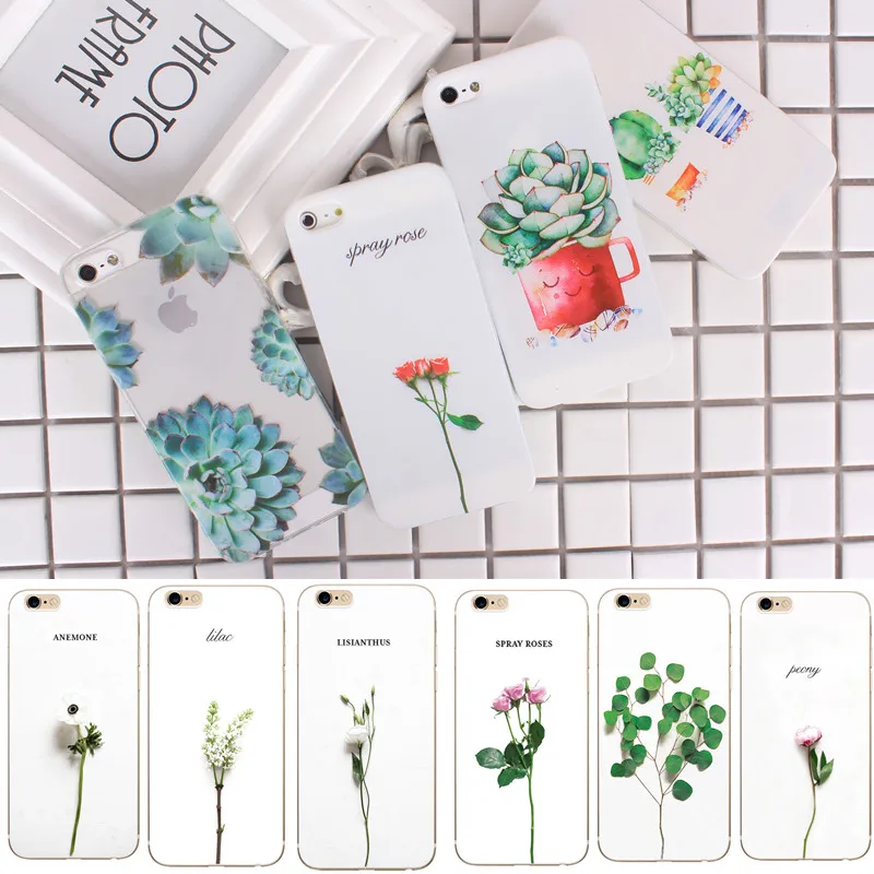 3d рельефный чехол для iPhone 5 с милыми растительными листьями цветами Ультратонкий