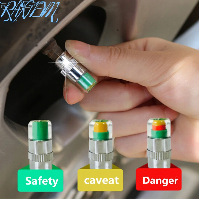 4 шт. Световой индикатор для автомобильной шины|Наклейки на автомобиль| |