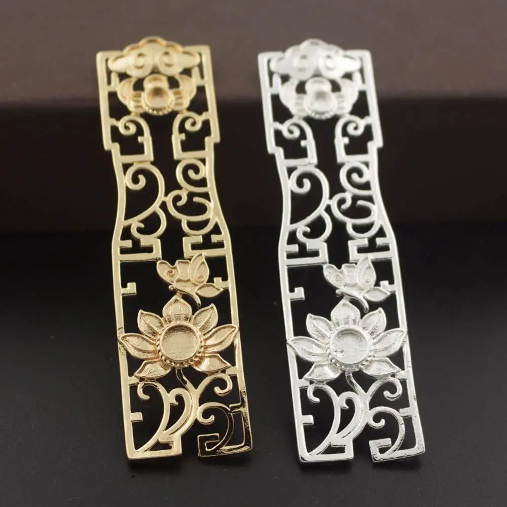 Ретро филигранные цветочные орнаменты металлическое украшение Штамповка