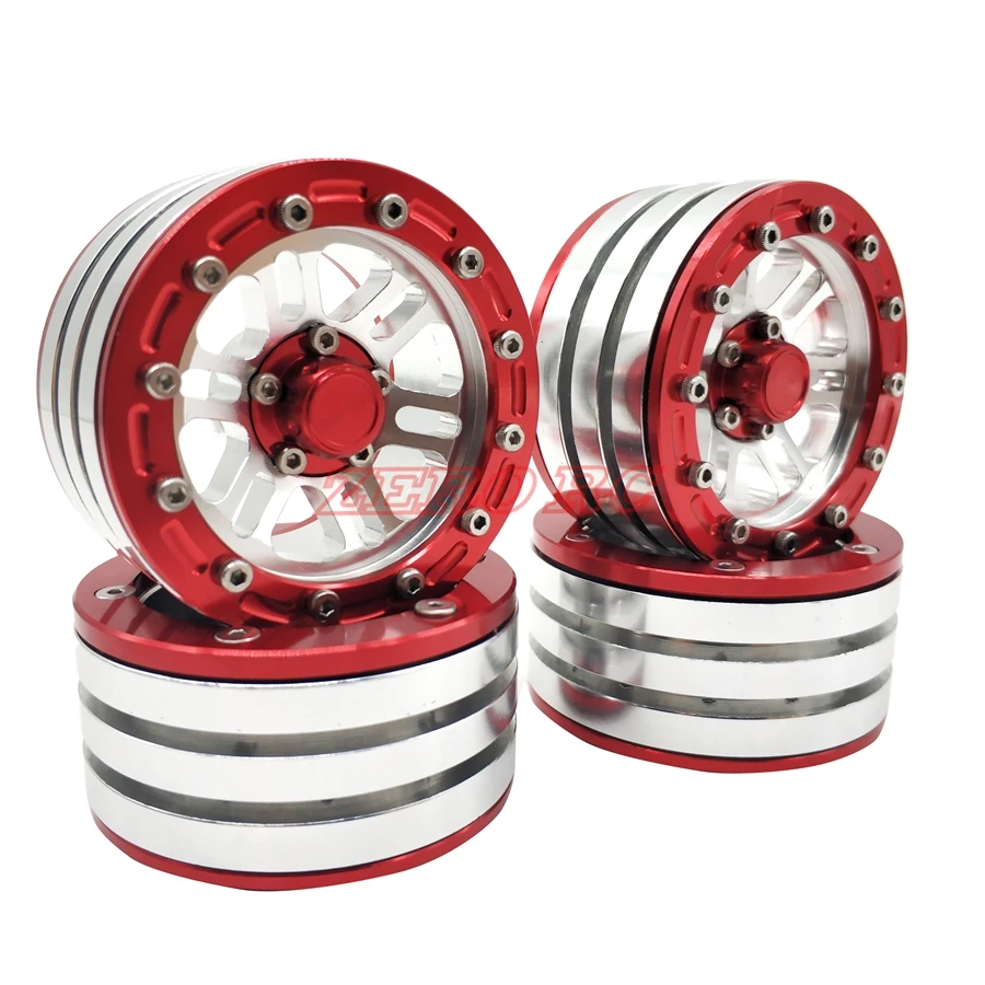 4 шт. гусеничный сплав Beadlock 1 9 дюйма для 1/10 осевого колеса SCX10 II RC4WD D90 TRX CC01 TF2 RC