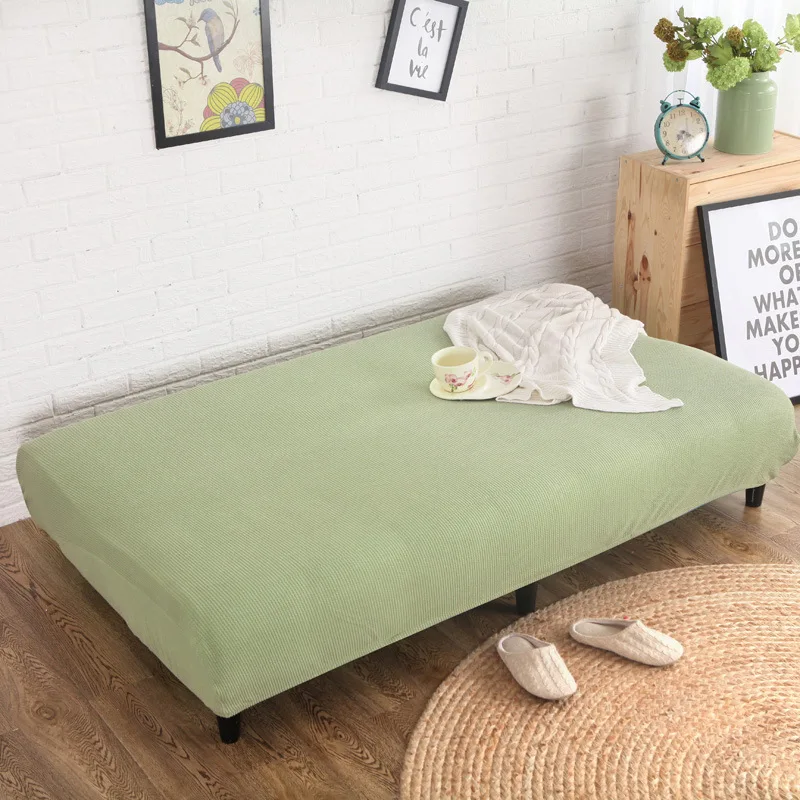 Вязаное покрывало для дивана полноразмерное без подлокотника эластичная ткань