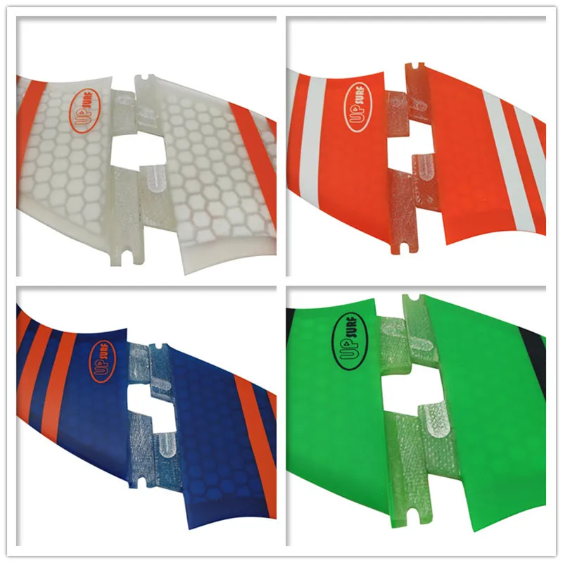 Двойные планшеты плавник для доски серфинга 2 ласты оранжевые плавники