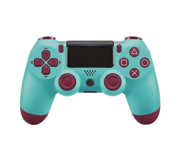 Plum blue Цветной 4,0 bluetooth проводной геймпад хост-контроллер для ps4 ps3 joysitck геймпад двойной шок геймпад - Цвет: Plum blue