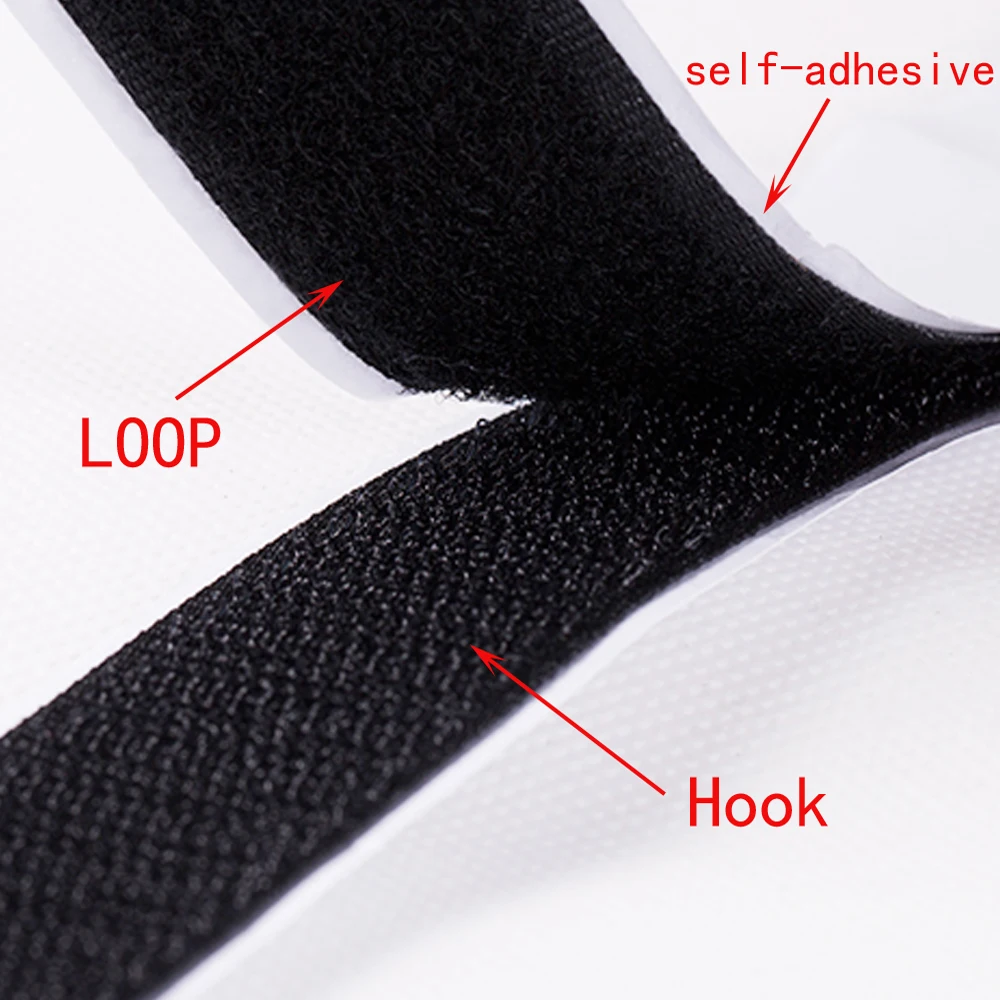1 пара черных волшебных нейлоновых стикеров для шитья одежды крепкие