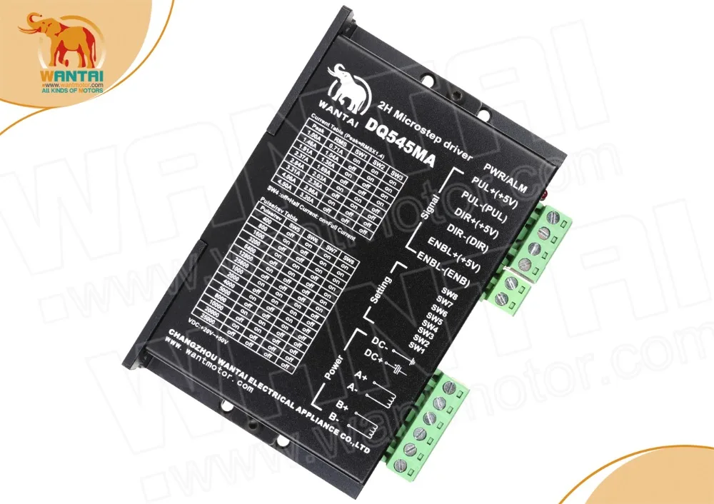 

1PC Wantai Stepper Motor Driver DQ545MA for 4.5A/50V/128Microstep , Higher Perfromance, super quality www.wantmotor.com