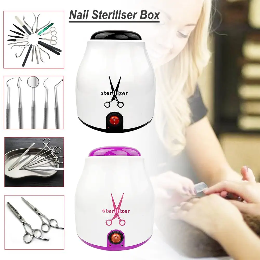Sterilizer For Nails Art High Temperature Box Nail Tools Disinfection Glass Balls Manicure | Красота и здоровье