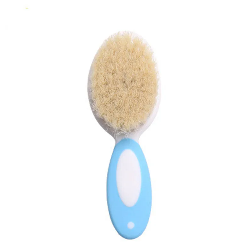 

Baby Hair Brush Comb Baby Girls Boys Massager Natural Hairbrush Wooden Brush Plastic Massager Natural Wool Head Comb