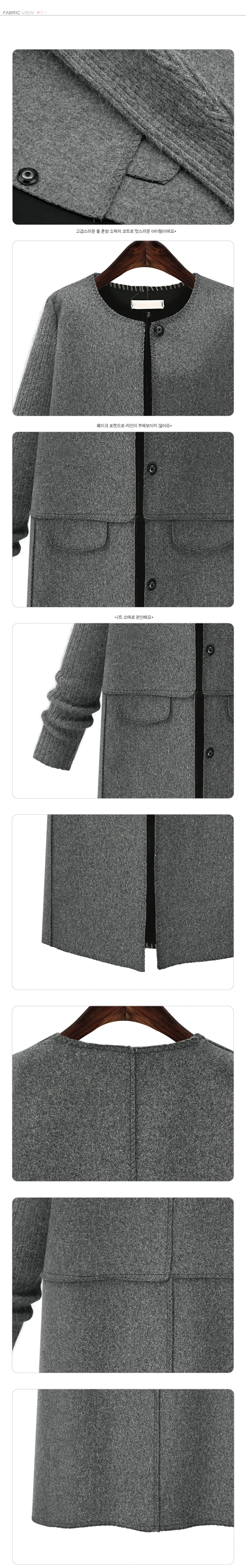 OL Autumn and winter jacket woolen coat fashion warm coats wool coat women plus size 5XL COATS gray jacket