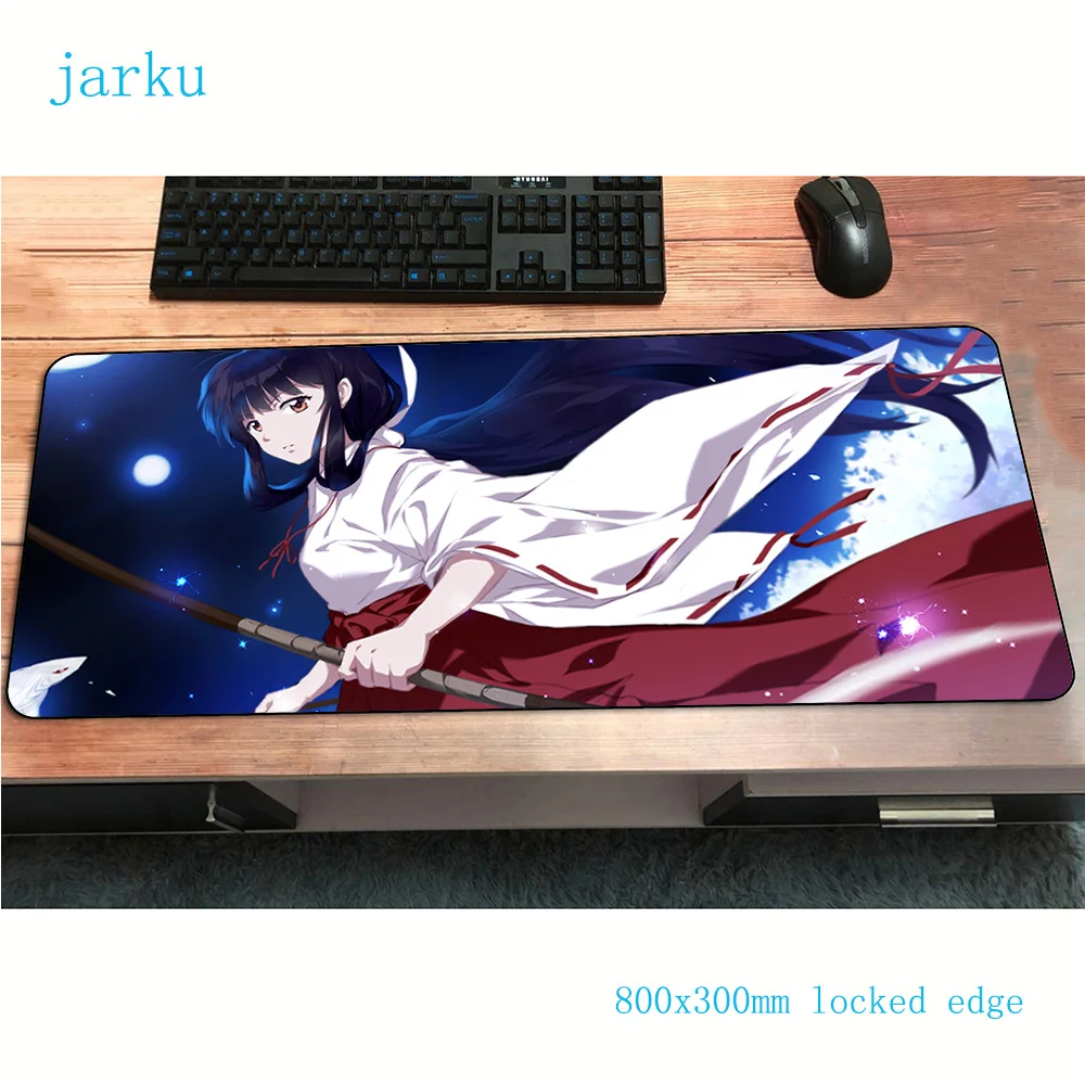 Inuyasha коврик для мыши gamer Fashion 800x300x2 мм notbook игровой Большой 3d PC Настольный |
