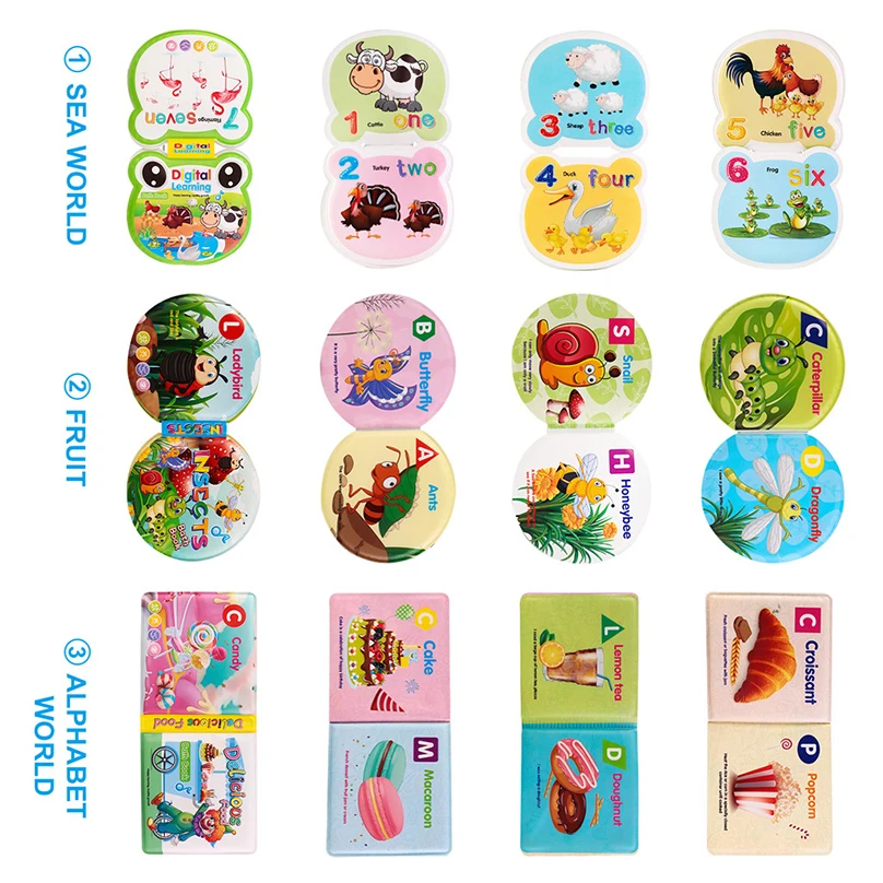 Мягкая детская книга для раннего обучения развивающая игрушка ткань Нетоксичная