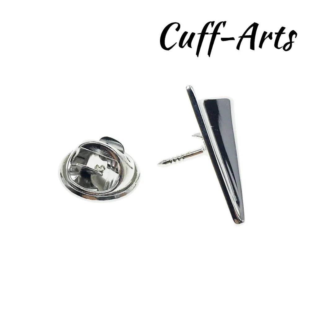 Запонки отворот булавка для мужчин металлическая сложенная бумага плоское