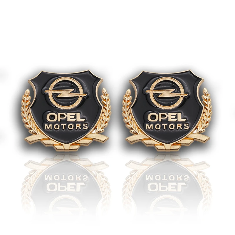 3D металлическая ультратонкая Автомобильная наклейка для Opel Astra H GJ Insignia Mokka Zafira Corsa