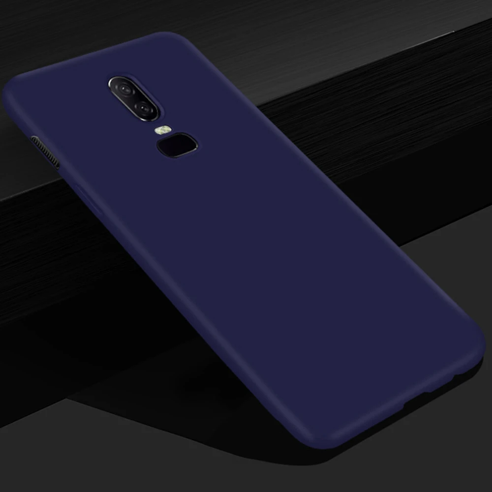 Phone Case For OnePlus 5T 5 6 Simple Solid Color Ultrathin Soft TPU Cases Candy Back Cover Fundas Coque |