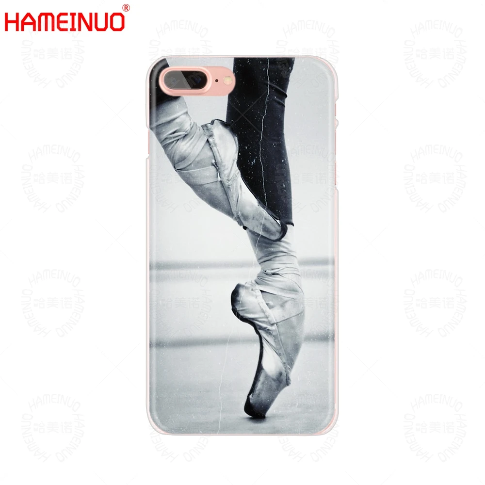 HAMEINUO балетные тапочки для девочек Чехол мобильного телефона iphone X 8 7 6 4 4S 5 5S SE 5c 6s