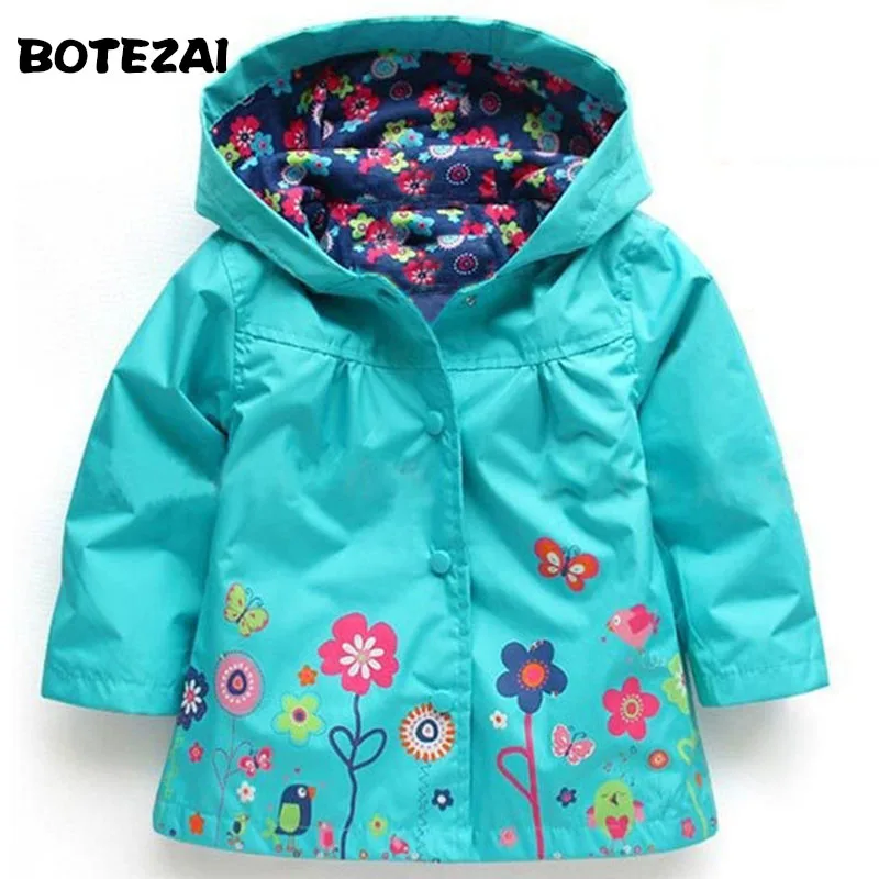 

New Hooded Boys Jacket Coat For Girl Casual Outer Kids Winter Outwear Spring Autumn Fashion Clothes Children Raincoat Outerwer