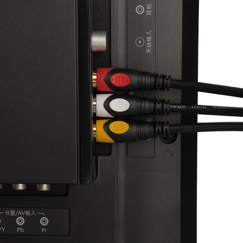 RCA кабель 3RCA папа Аудио Видео AV для DVD VCD ТВ усилитель проектор позолоченный штекер