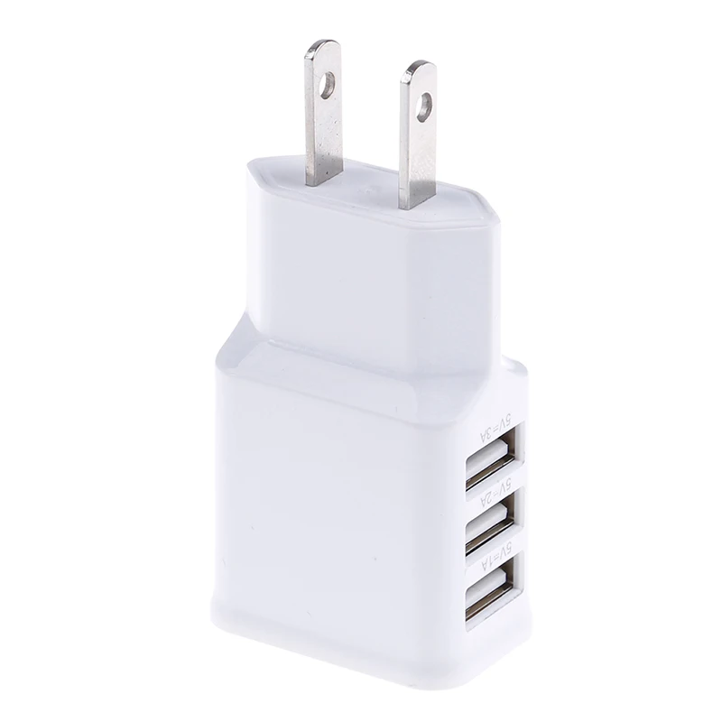 5 V 2A США Plug 3-Порты и разъёмы настенный USB переходник Зарядное устройство Travel Adapter