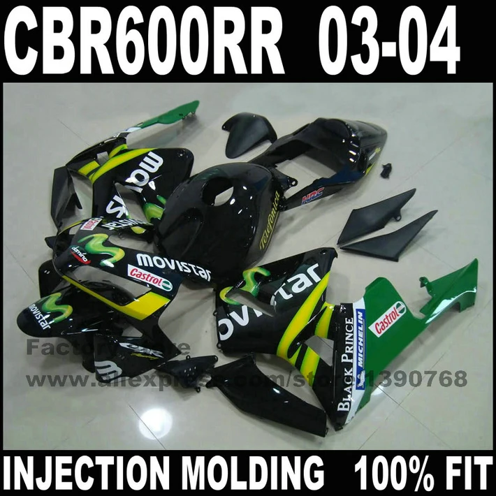 Высококачественные мотоциклетные Запчасти для HONDA 2003 2004 CBR 600RR F5 Обтекатели набор