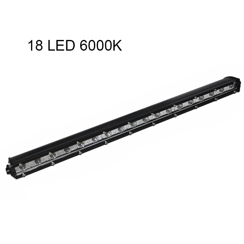 18 LED 6000K 54W Высокая Мощность 7/13/19 дюймов CREE чипы точечный светодиодный светильник для грузовика прицеп для бездорожья LED дальнего света рабочий светильник для ТВ автомобиля 4WD джип - Цвет: 18 LED 6000K 54W