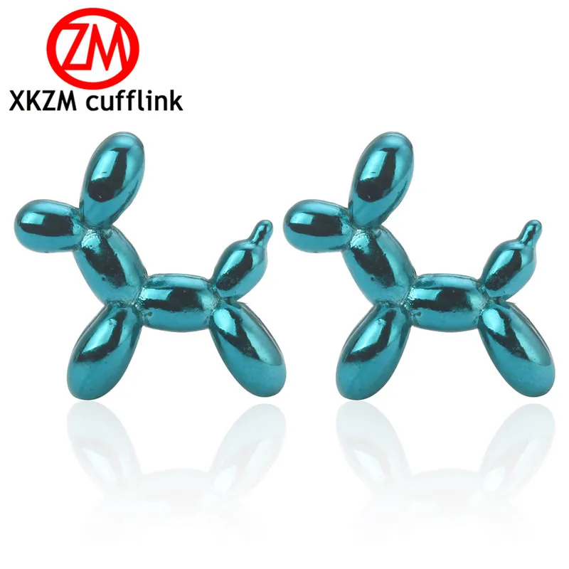 Высококачественные мужские манжеты в французском стиле виде животных цвет синий