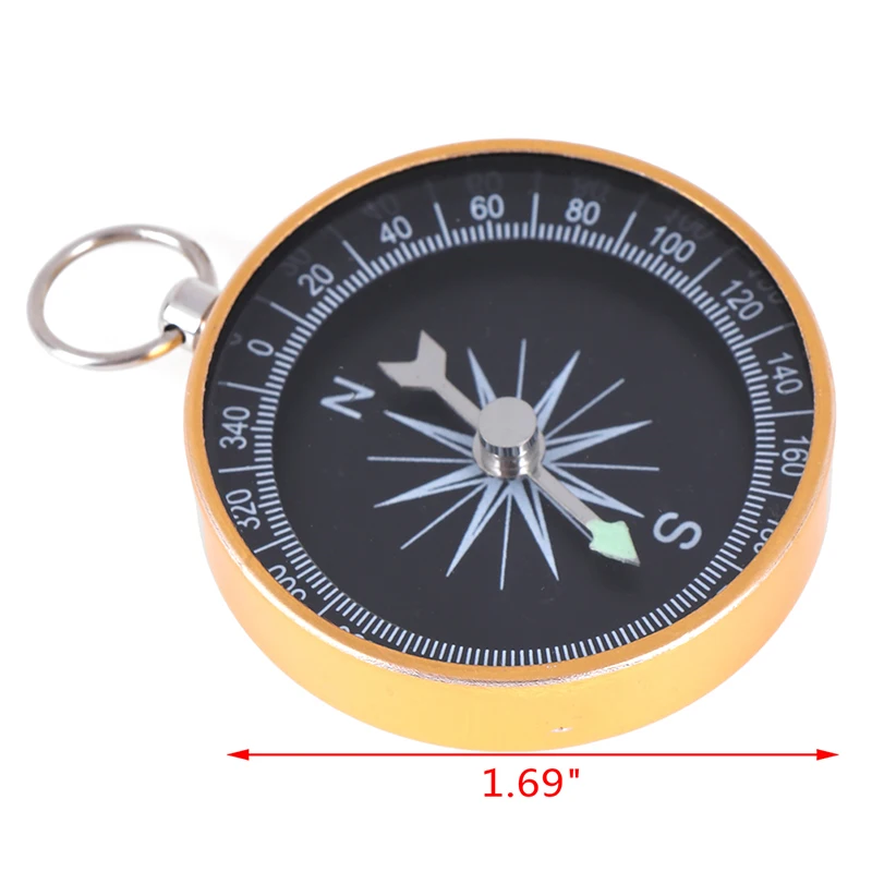 Компас Новый Открытый Кемпинг Туризм портативный карманный латунный золотой