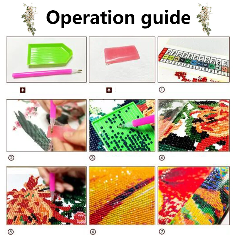 Алмазная 5D картина сделай сам полноразмерная/круглая вышивка цветок крестиком