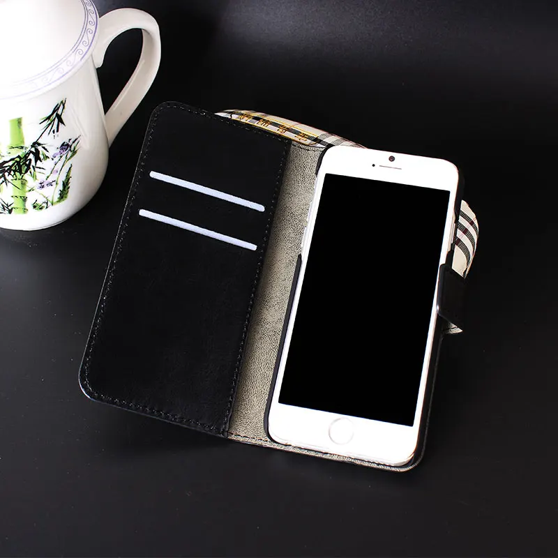 Роскошные кожаные чехлы-бумажники для iPhone 6, 6 S, 5, 5S, SE, 4, 4S, чехлы для телефонов Apple, Iphone6, 6 S, 5, 5S, SE, Кожаные чехлы С Откидывающейся Крышкой черного цвета