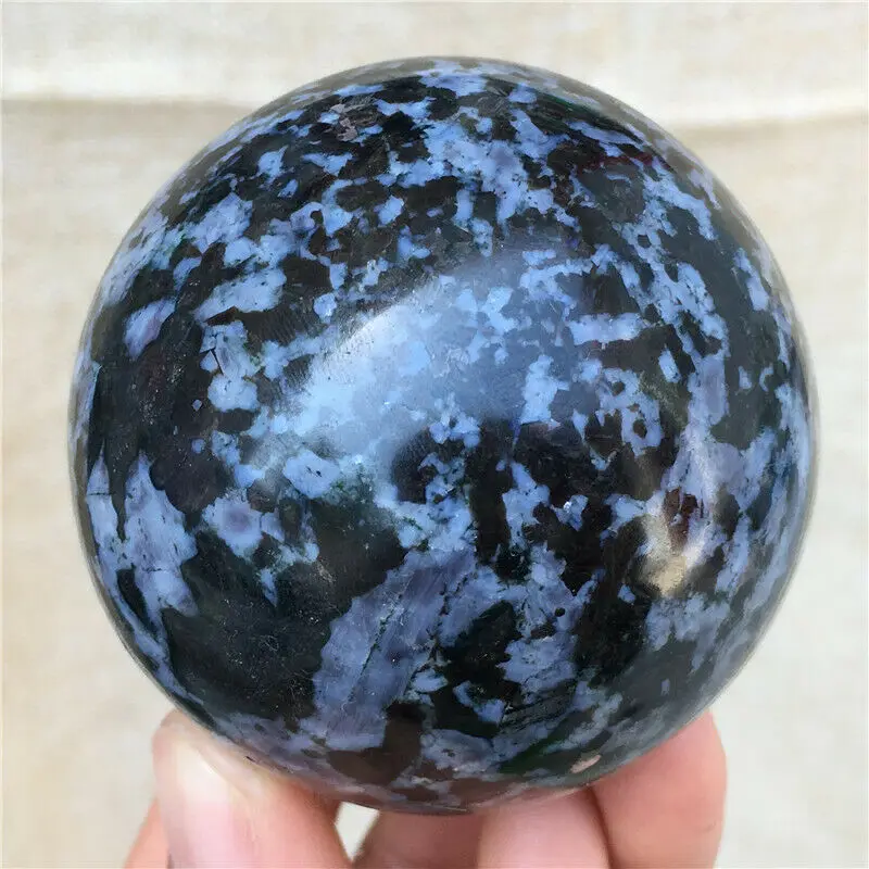 Натуральный стеклянный шар из яшмы gabbro 55 60 мм|Камни| |