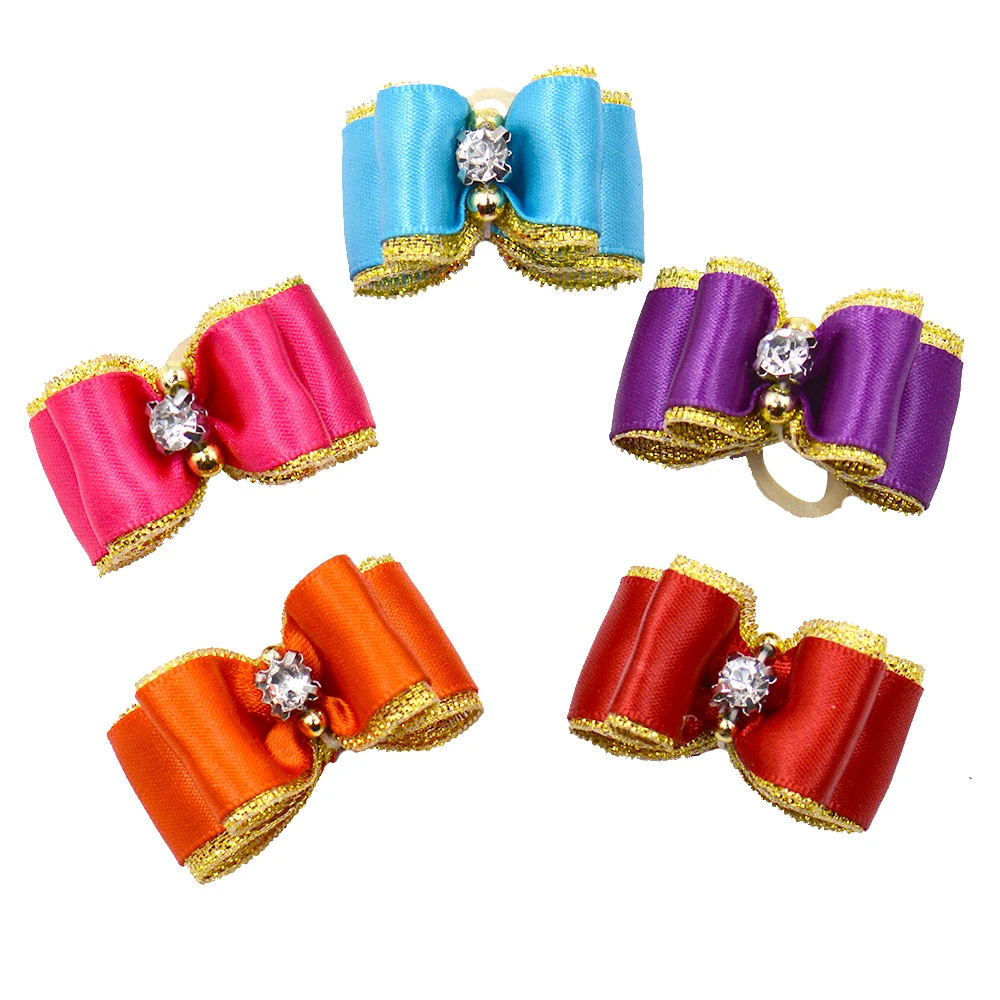 20/50/100 шт. ручной работы аксессуары для собак волос резиновые эластичные ленты