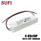 Светодиодный драйвер 40 Вт, 50 Вт, 60 Вт, 70 Вт, 80 Вт, 100 Вт, 277 мА, переменный ток 85-в постоянный ток 12-26 в, адаптер в пластиковом корпусе, трансформатор освещения для светодиодной лампы сделай сам