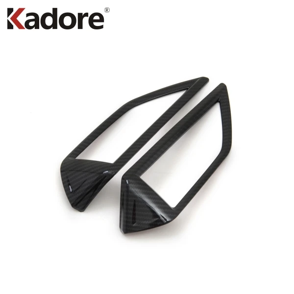 Carbon Fiber Plastic Для Subaru Crosstrek SUV карбоновое волокно вентиляционное отверстие крышка отделка наклейка Интерьер Автомобильные аксессуары стиль - Цвет: Carbon Fiber Plastic
