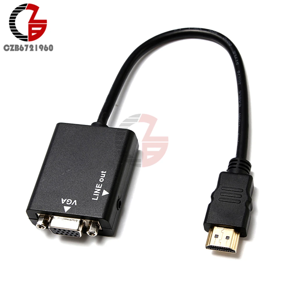HD 1080P HDMI в VGA мультидисплей видео конвертер адаптер кабель для ПК DVD HDTV|multi display|multi