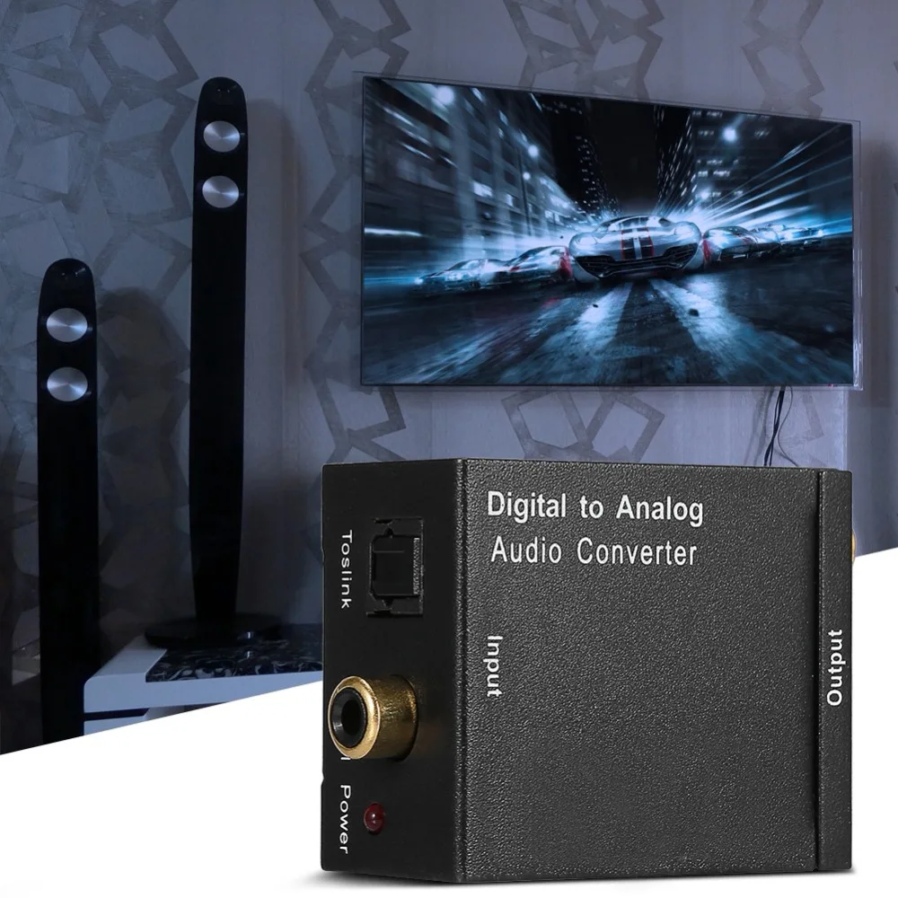 Цифро-аналоговый преобразователь DAC цифровой SPDIF Toslink в аналоговый стерео аудио L/R