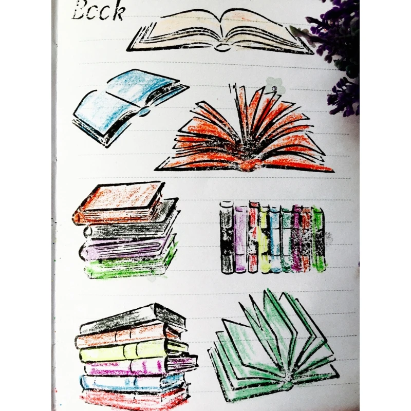 Книга DIY силиконовый прозрачный штамп цепляющее уплотнение тиснение для скрапбукинга декоративные украшения