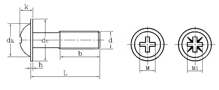 M2 M2* 3/4/5/6 M2x3/4/5/6 черный Никель покрытый карбоновый Сталь DIN967 крест Philips встраиваемый круглый полукруглой потайной головкой винт с шайбой