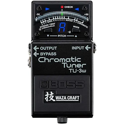 Профессиональный хроматический тюнер Boss TU-3W Waza обход гитары и педаль тюнера для