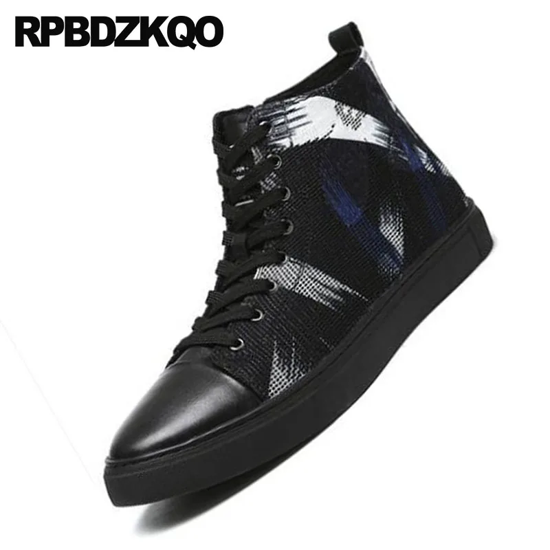 Повседневные мужские модные дизайнерские кроссовки на молнии с высоким берцем