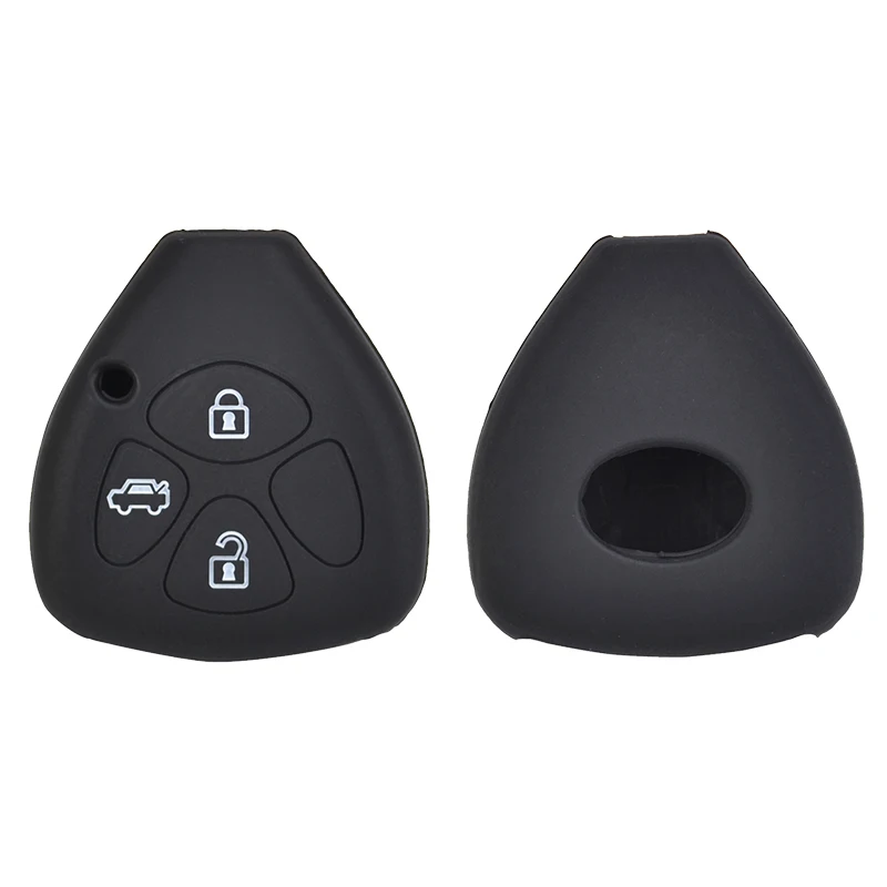 3 кнопки силиконовый Автомобильный Брелок дистанционного управления с ключом