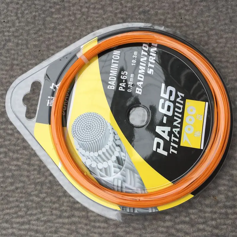 1 шт. 30 фунтов TOPO PA-65 титана 0,70 мм бадминтон струна 10 м прочность Бадминтон Ракетки струны