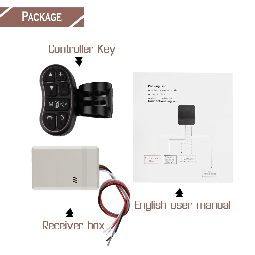 Onever Автомобильный руль кнопка дистанционного управления DVD/2 Din Android Bluetooth беспроводной универсальный пульт дистанционного управления+ gps навигация