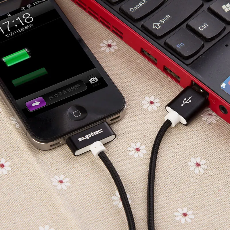USB кабель SUPTEC для iPhone 4 30 контактный быстрой зарядки 3 gs iPad 2 iPod Nano touch зарядное