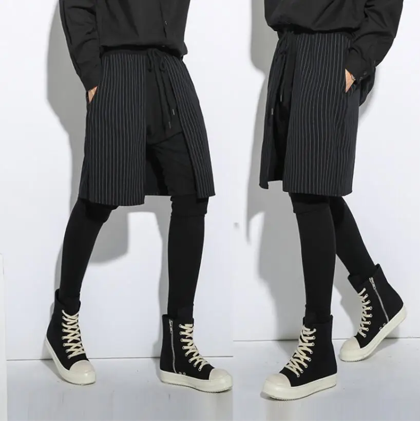 2019 стильные Harajuku стимпанк рок Поддельные 3 шт повседневные корейские крутые